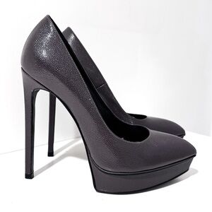 SAINT LAURENT Janis leather heels